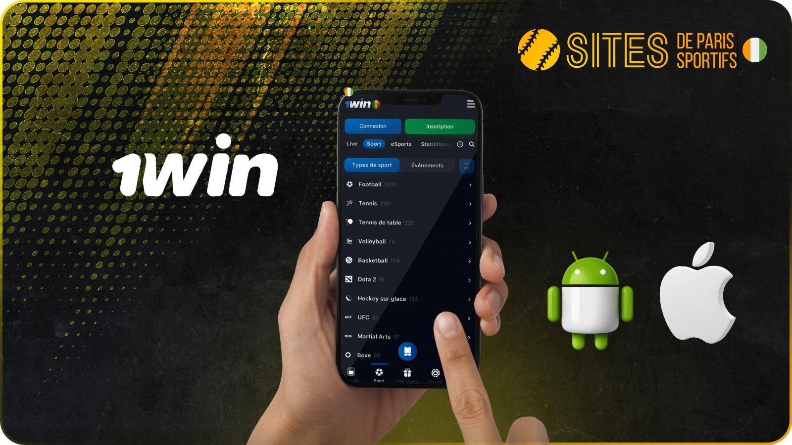 L’app 1win propose plus de 25 sports avec plus de 1 000 événements quotidiens