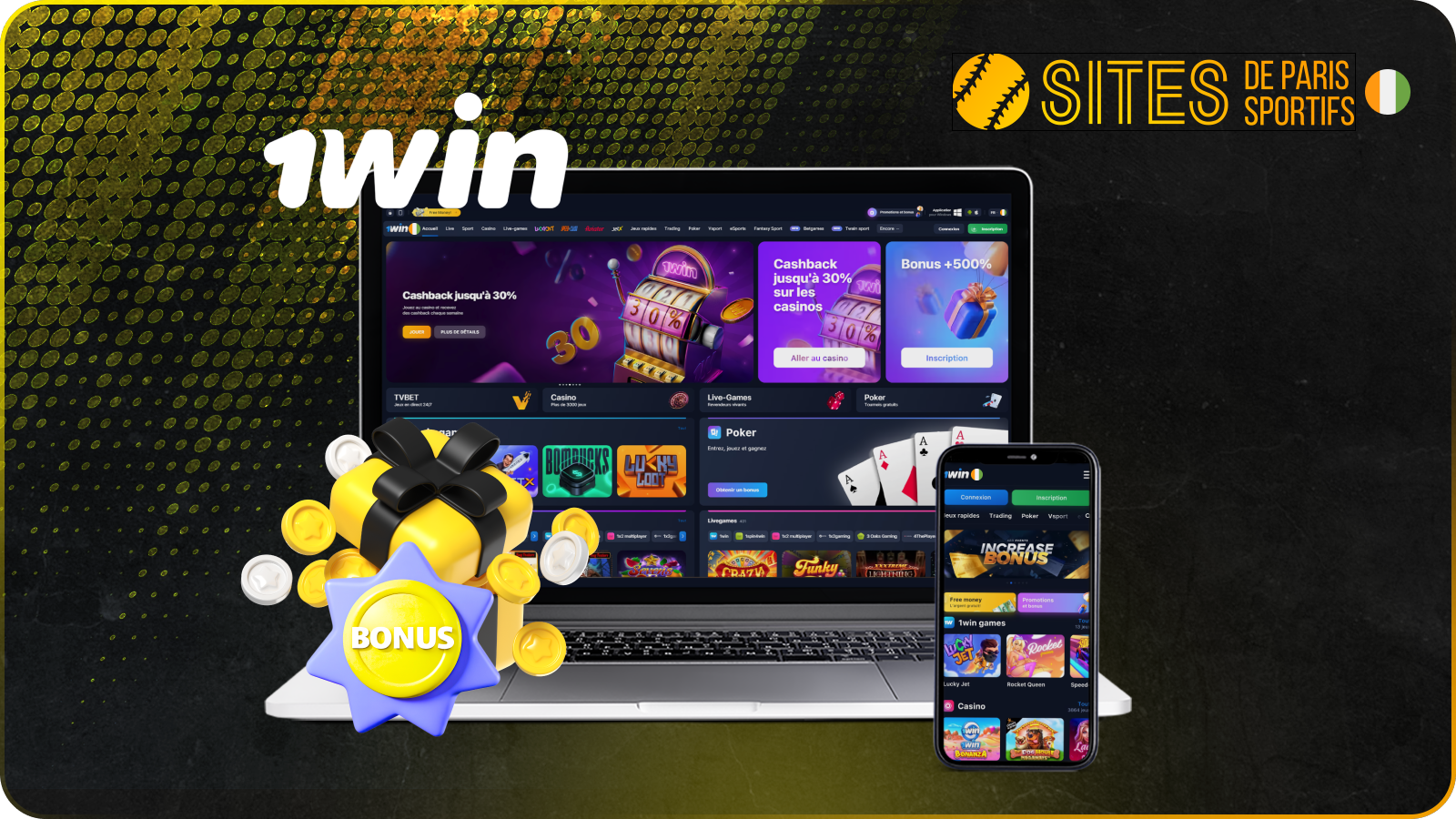 1win propose un bonus de 500 % pour les nouveaux utilisateurs, jusqu'à 340 000 XOF