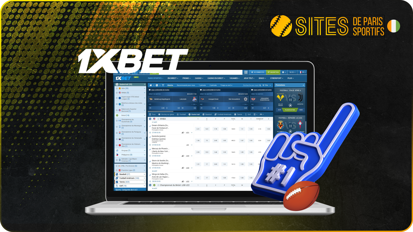 1xBet permet de parier sur toutes les ligues de rugby majeures, locales et internationales