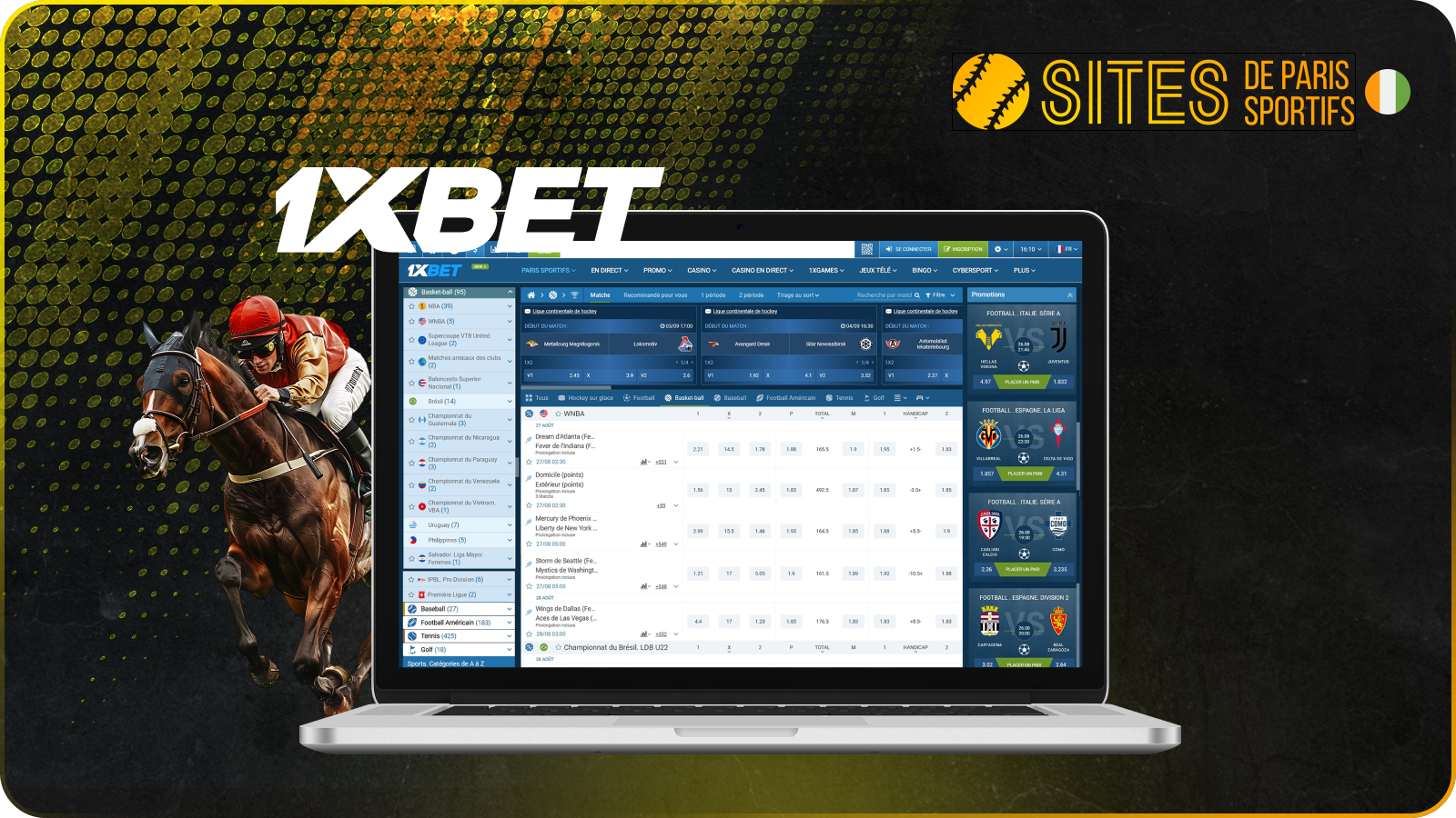 L'inscription rapide et le bonus de bienvenue sont les principaux atouts de 1xBet