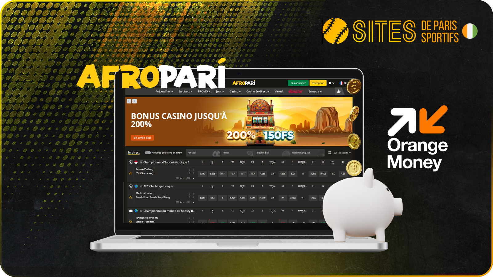 Afropari, un site de paris récent avec Orange Money, a déjà gagné une excellente réputation en Côte d'Ivoire