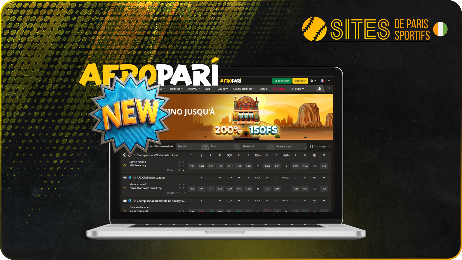 Afropari offre un site simple d’utilisation avec plus de 1 000 matchs quotidiens