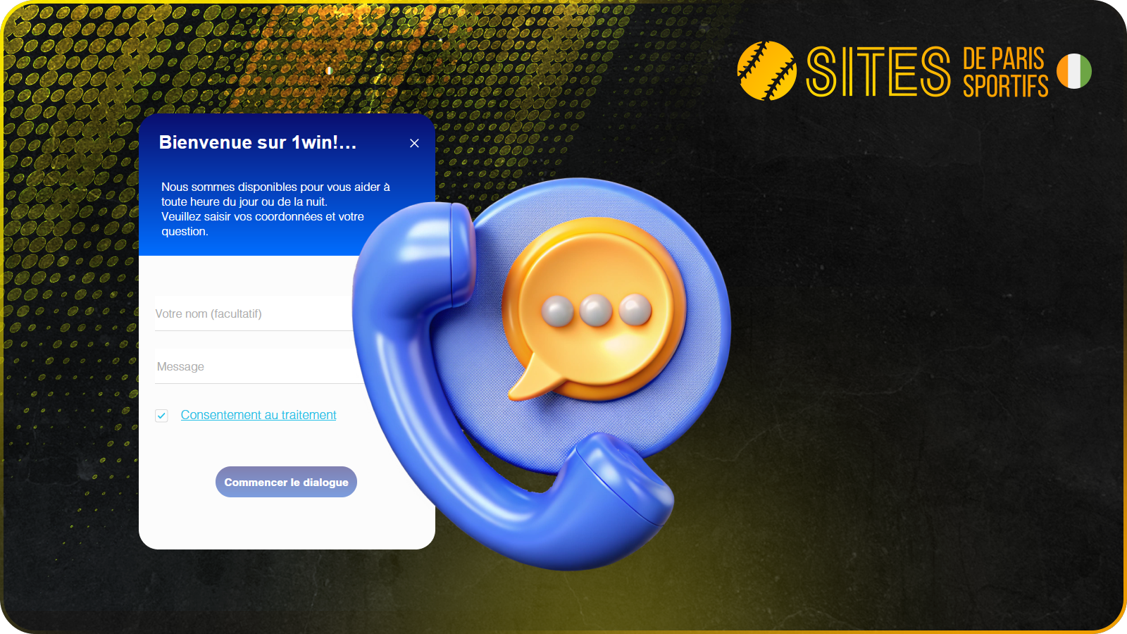 Le support client de 1win est joignable 24h/24 par tous les canaux disponibles
