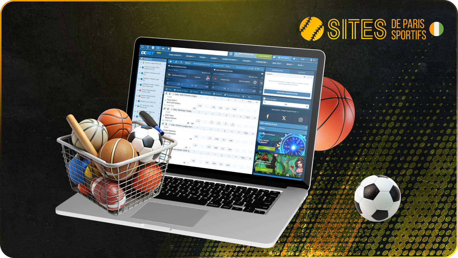 1xBet propose des paris sur de nombreux sports appréciés du public local
