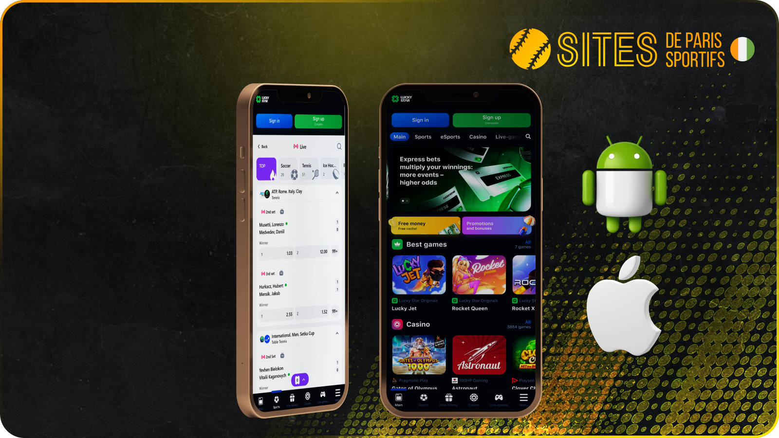 L’application Lucky Star Casino permet de s’amuser en ligne de mille façons
