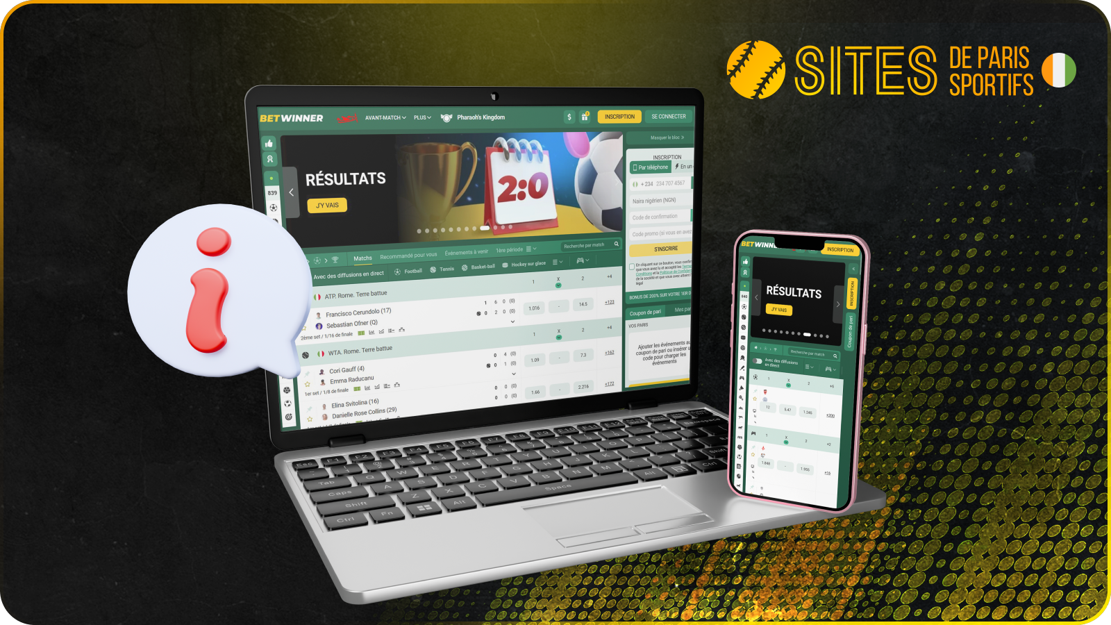 BetWinner figure parmi les meilleurs sites de paris sportifs en Côte d'Ivoire