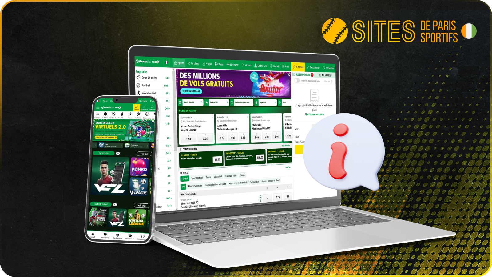 Premier Bet figure parmi les principaux sites de paris en ligne en Côte d’Ivoire