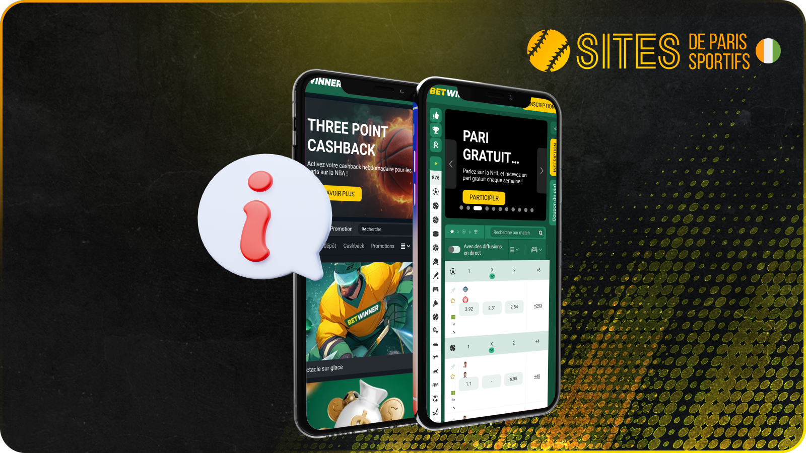 BetWinner offre une gamme variée d'événements sportifs, de paris en direct et de jeux de casino, idéale pour chaque joueur