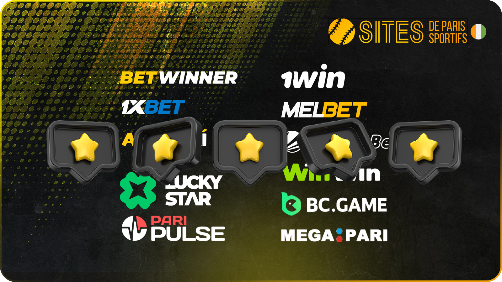 Nous classons les bookmakers selon les paiements rapides, les cotes, l’interface et plus