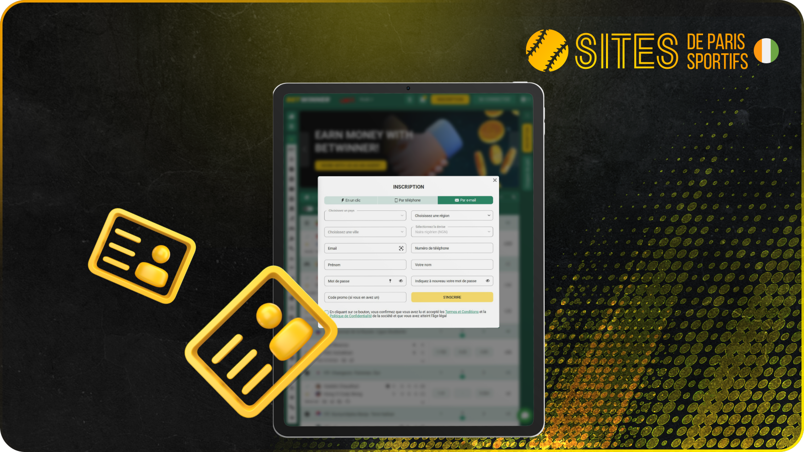 En vous inscrivant, vous rejoindrez les milliers d'utilisateurs qui profitent déjà de l'application mobile Betwinner