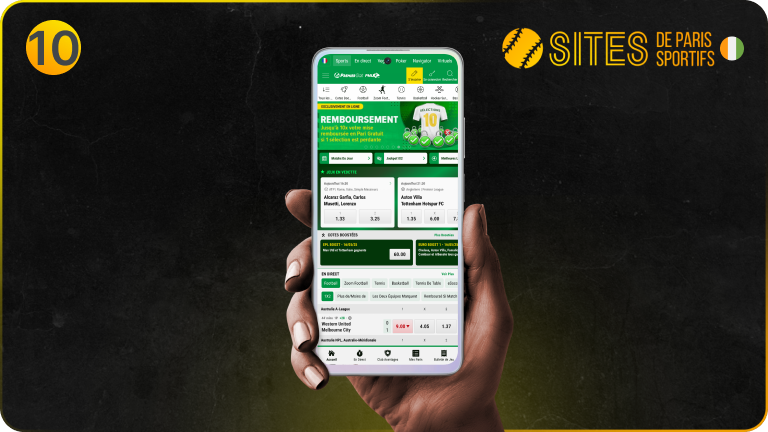 Ouvrez l’app PremierBet en cliquant sur son icône sur l’accueil