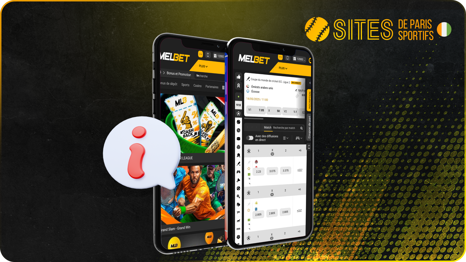 L'application Melbet facilite plus que jamais les paris et le casino en Côte d'Ivoire