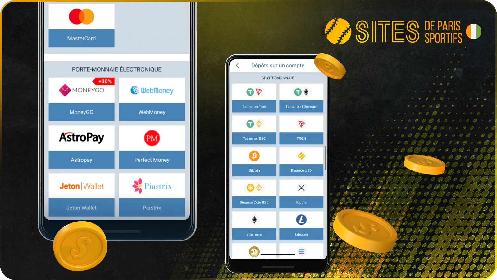 L'application mobile 1xBet offre différentes méthodes pour déposer et retirer de l'argent
