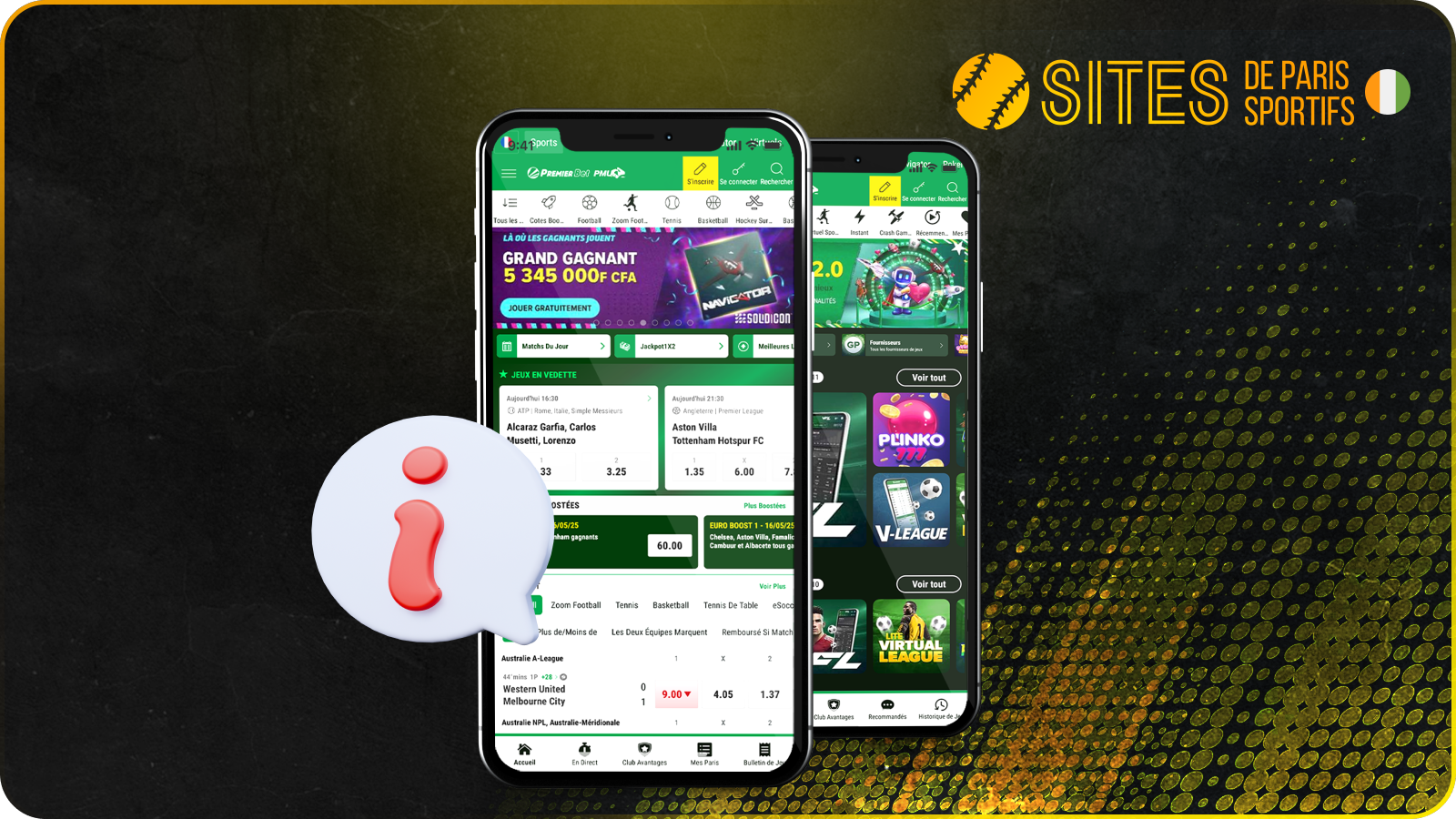 L’app PremierBet offre le streaming et les paris d’avant-match sur plus de 20 sports