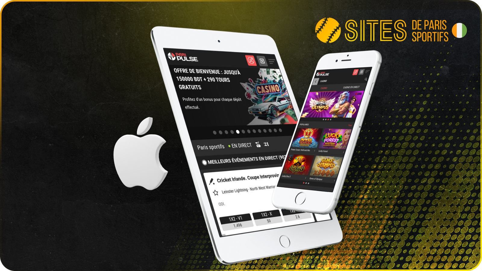 Le site du bookmaker permet une installation simple et rapide de l’app iOS PariPulse